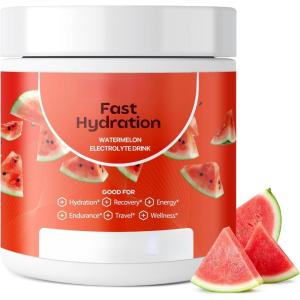 Poudre de boisson électrolytique – Pastèque – Saveur rafraîchissante de pastèque – Favorise l&rsquo;hydratation – Favorise l&rsquo;augmentation de l&rsquo;énergie