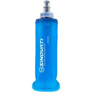 SINOVATI Gourde pliable en TPU sans BPA pour sac à dos d&rsquo;hydratation, vélo, randonnée, jogging, trekking, camping et escalade(Bleu)