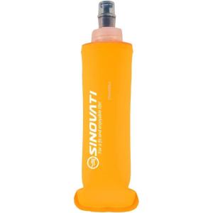 SINOVATI Gourde pliable en TPU sans BPA pour sac à dos d&rsquo;hydratation, vélo, randonnée, jogging, trekking, camping et escalade(Orange)