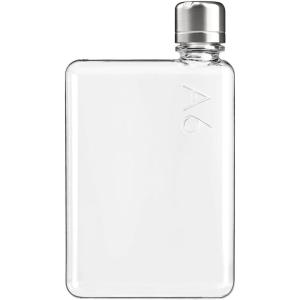 memobottle A6-375 ml – Bouteille d&rsquo;eau compacte pour sacs & poches | Tritan sans BPA | Moderne, minimaliste | Idéale pour la salle de sport & le travail. Gourde inox,(375 ml)
