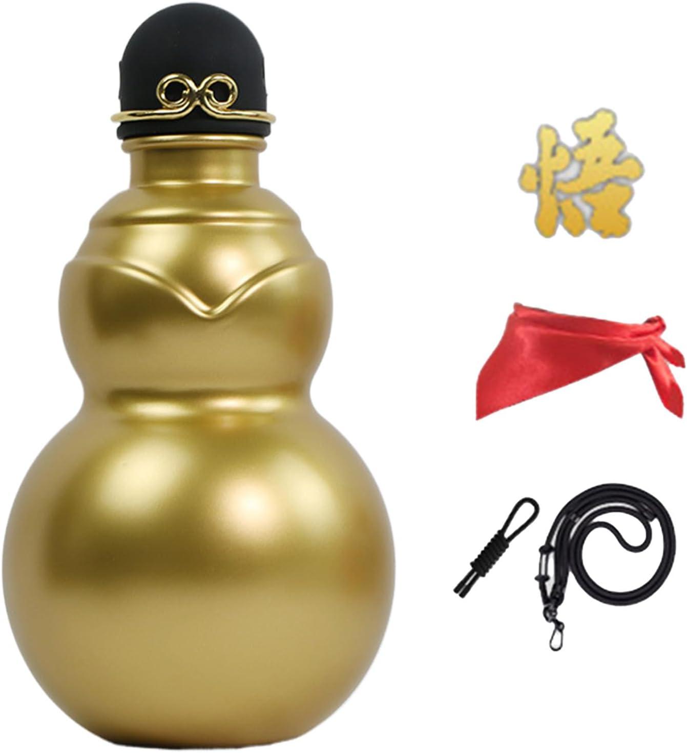 image:imageBolas De Natal 900ml Conteneur de Boisson Chinois Bouteille Deau Sportive Pour Les Enthousiastes De Plein Air Voyageurs Jardiniers Sorties De Camping Cours De Yoga PiqueNiques Plage SalOr