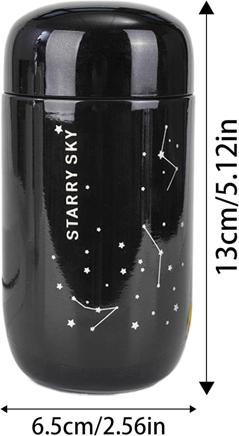 image:imageBouteille Isotherme Gourde Sportive uf toil 500 ml Bouteille Vacuum Double Paroi Portable pour Boissons Chaudes et Froides Sport Randonne Camping Voyage ExtrieurNoir