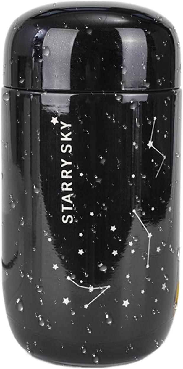 image:imageBouteille Isotherme Gourde Sportive uf toil 500 ml Bouteille Vacuum Double Paroi Portable pour Boissons Chaudes et Froides Sport Randonne Camping Voyage ExtrieurNoir
