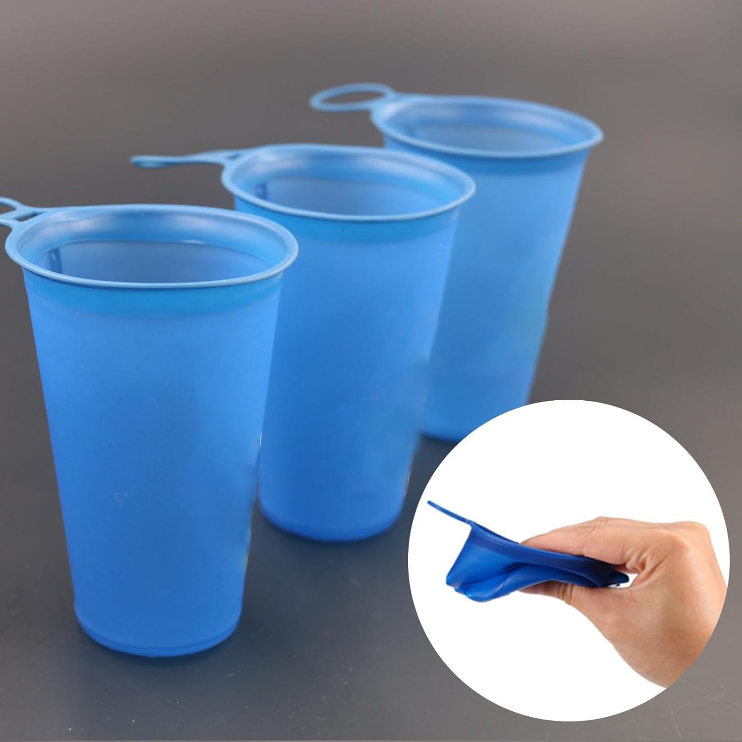 image:imageBouteille deau pliable Tasse de boisson sportive de 200 ml tasse deau extrieure en silicone bouteille de voyage portable pour salle de sport randonne cyclisme Idal pour lescalade lentr