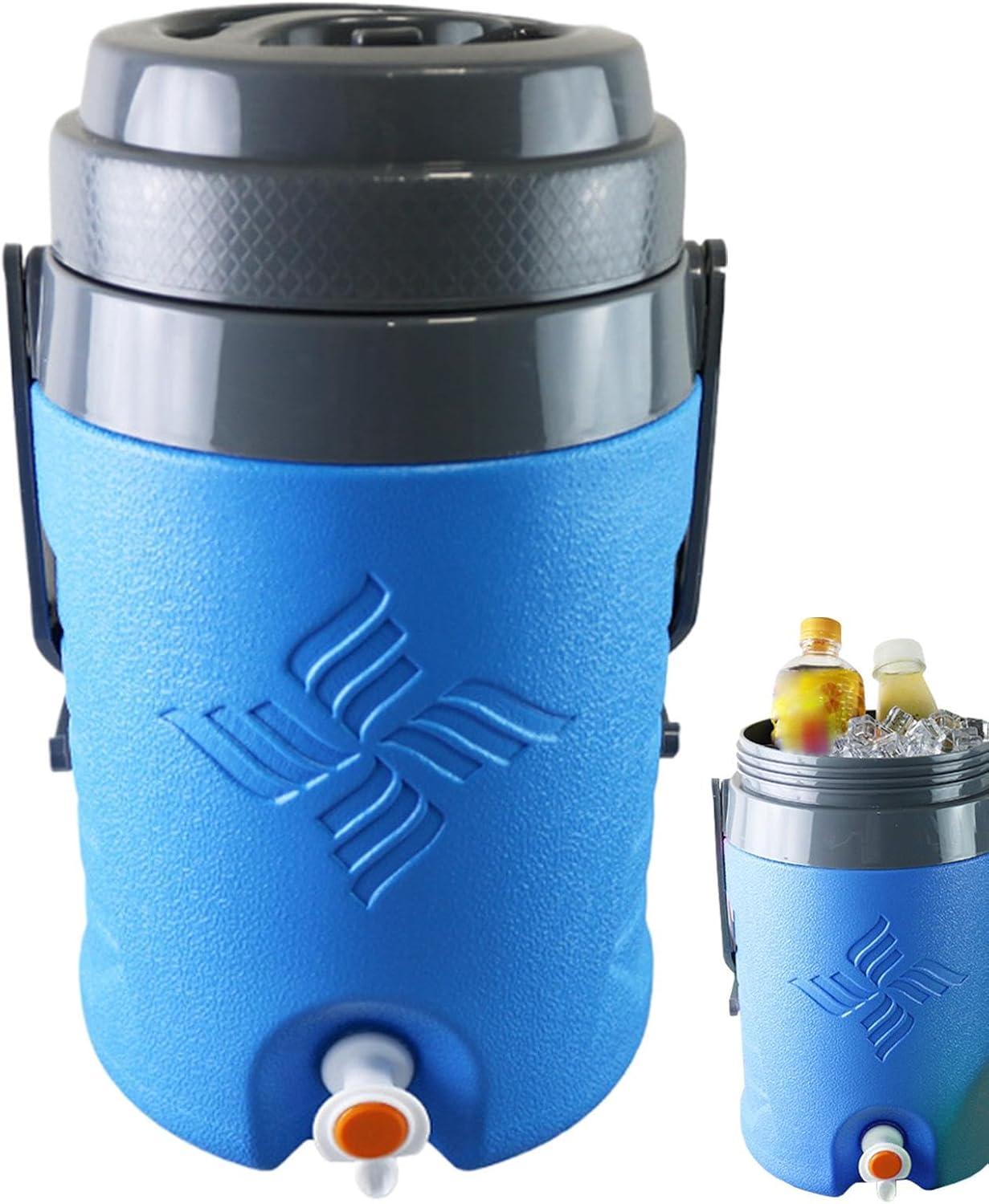 image:imageDispensateur de boissons en eau sportive distributeur de boissons isols 58 L distributeur deau isol avec poigne Milk Tea Lemonade Cold Hot Brinks Bods pour rassembler des restaurants pour laBleu