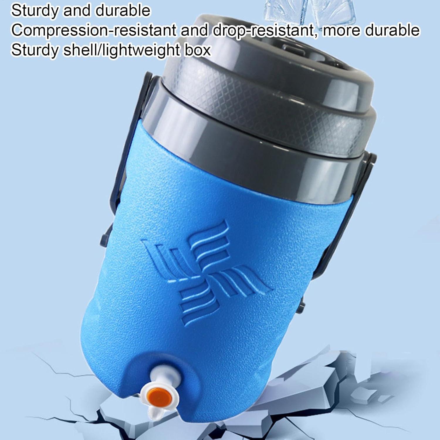 image:imageDispensateur de boissons en eau sportive distributeur de boissons isols 58 L distributeur deau isol avec poigne Milk Tea Lemonade Cold Hot Brinks Bods pour rassembler des restaurants pour laBleu