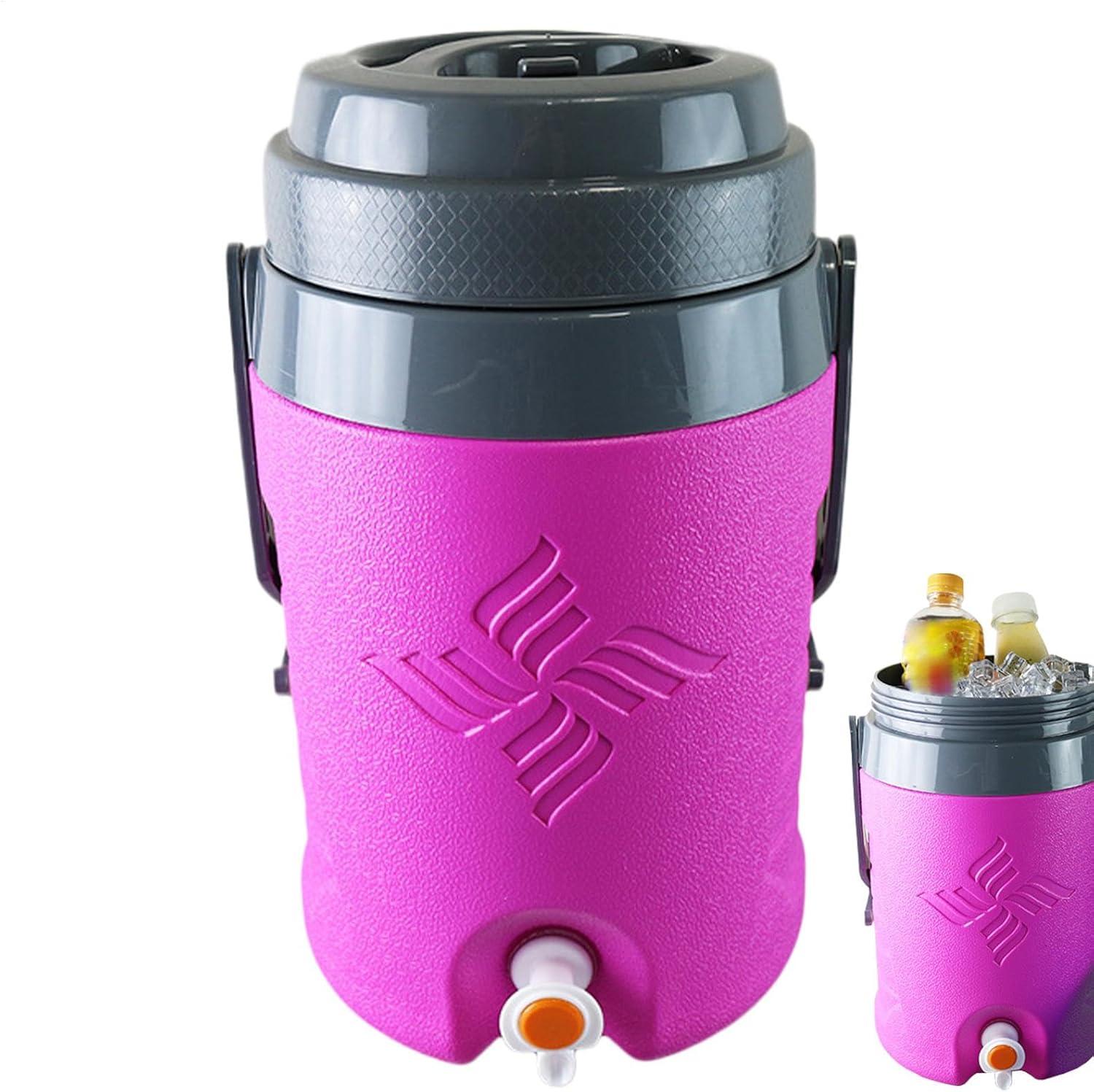 image:imageDispensateur de boissons en eau sportive distributeur de boissons isols 58 L distributeur deau isol avec poigne Milk Tea Lemonade Cold Hot Brinks Bods pour rassembler des restaurants pour laRose Vif