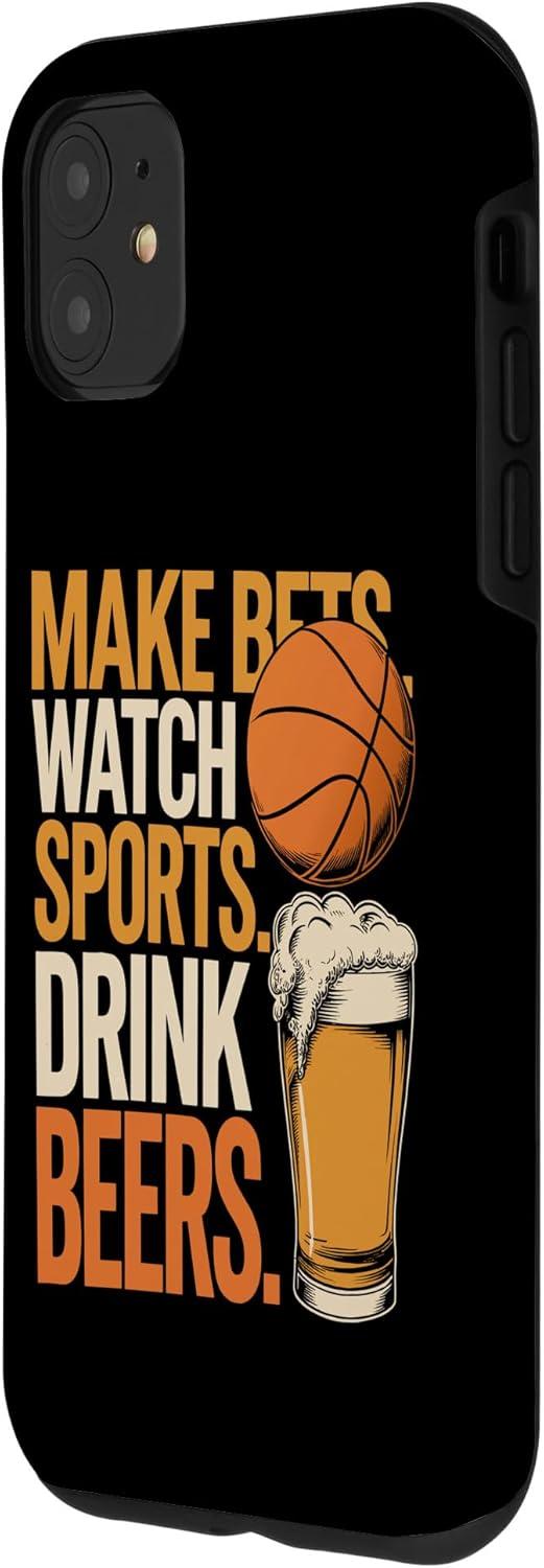 image:imageFaites des paris Regardez des boissons sportives Boire des bires Amusantes Paris Boire Coque pour iPhone XS MaxiPhone 11