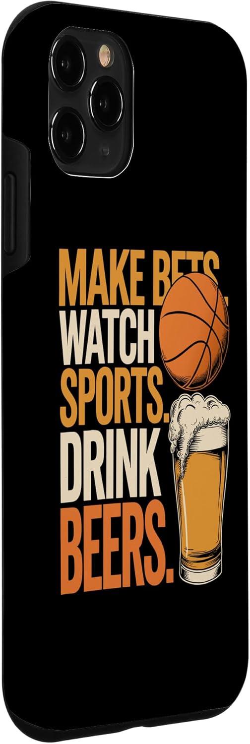 image:imageFaites des paris Regardez des boissons sportives Boire des bires Amusantes Paris Boire Coque pour iPhone XS MaxiPhone 11 Pro
