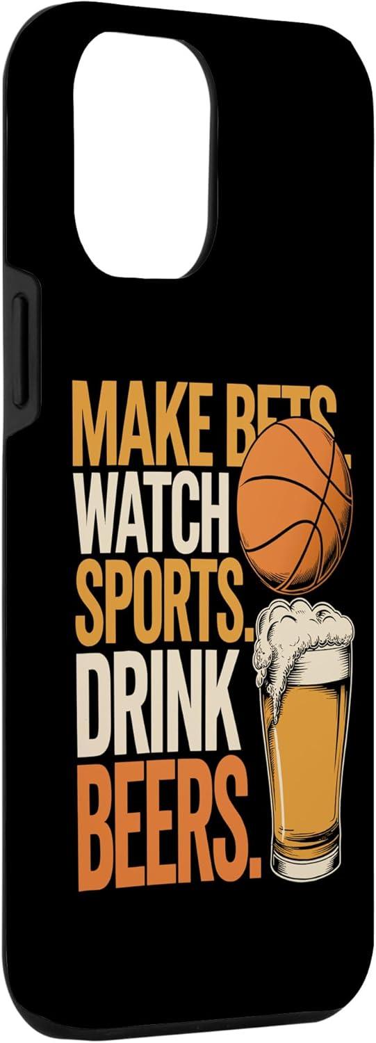 image:imageFaites des paris Regardez des boissons sportives Boire des bires Amusantes Paris Boire Coque pour iPhone XS MaxiPhone 12 Pro Max