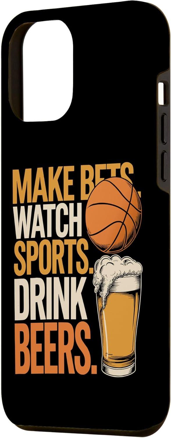 image:imageFaites des paris Regardez des boissons sportives Boire des bires Amusantes Paris Boire Coque pour iPhone XS MaxiPhone 12 Pro Max