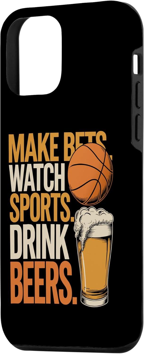 image:imageFaites des paris Regardez des boissons sportives Boire des bires Amusantes Paris Boire Coque pour iPhone XS MaxiPhone 12 mini
