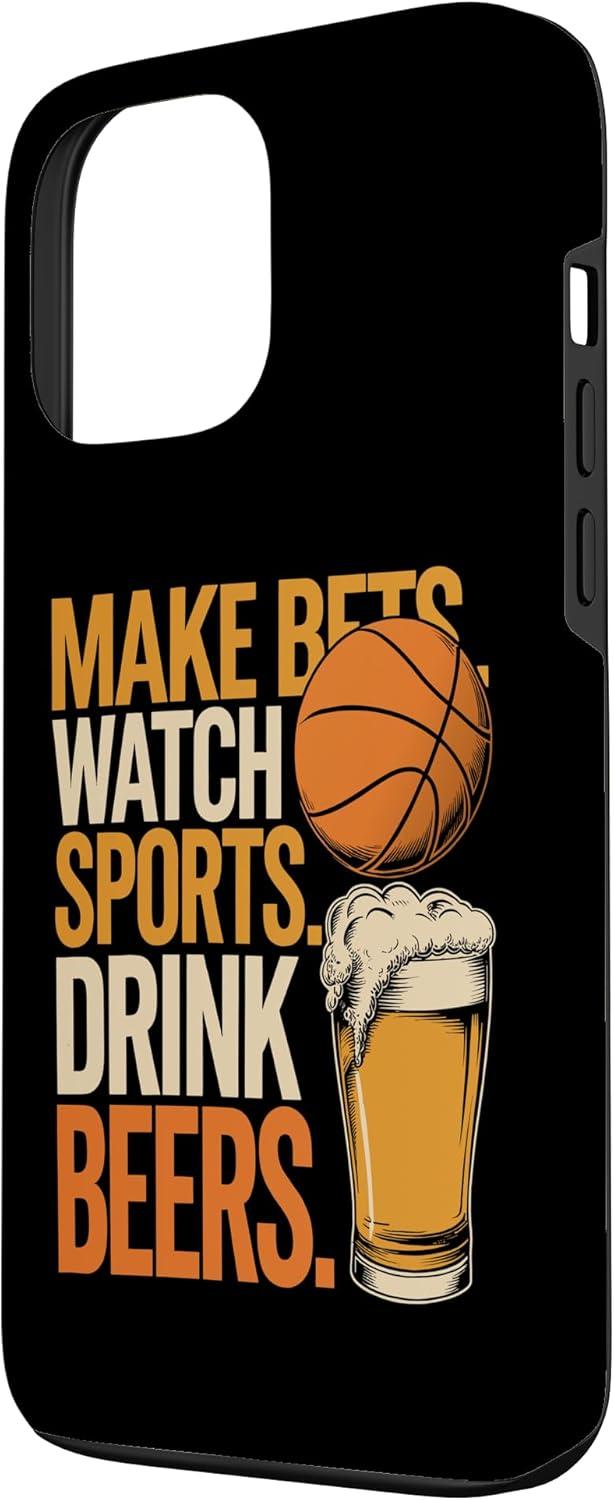 image:imageFaites des paris Regardez des boissons sportives Boire des bires Amusantes Paris Boire Coque pour iPhone XS MaxiPhone 13 Pro Max