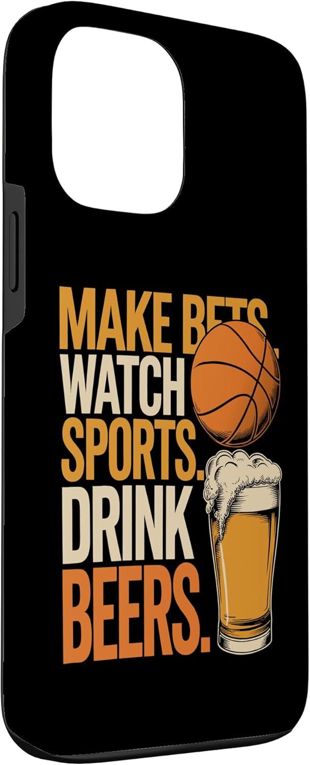 image:imageFaites des paris Regardez des boissons sportives Boire des bires Amusantes Paris Boire Coque pour iPhone XS MaxiPhone 13 Pro Max