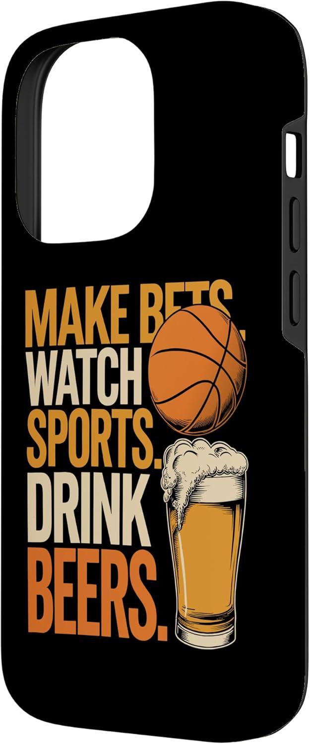 image:imageFaites des paris Regardez des boissons sportives Boire des bires Amusantes Paris Boire Coque pour iPhone XS MaxiPhone 14 Pro