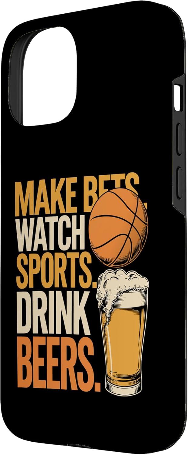 image:imageFaites des paris Regardez des boissons sportives Boire des bires Amusantes Paris Boire Coque pour iPhone XS MaxiPhone 15