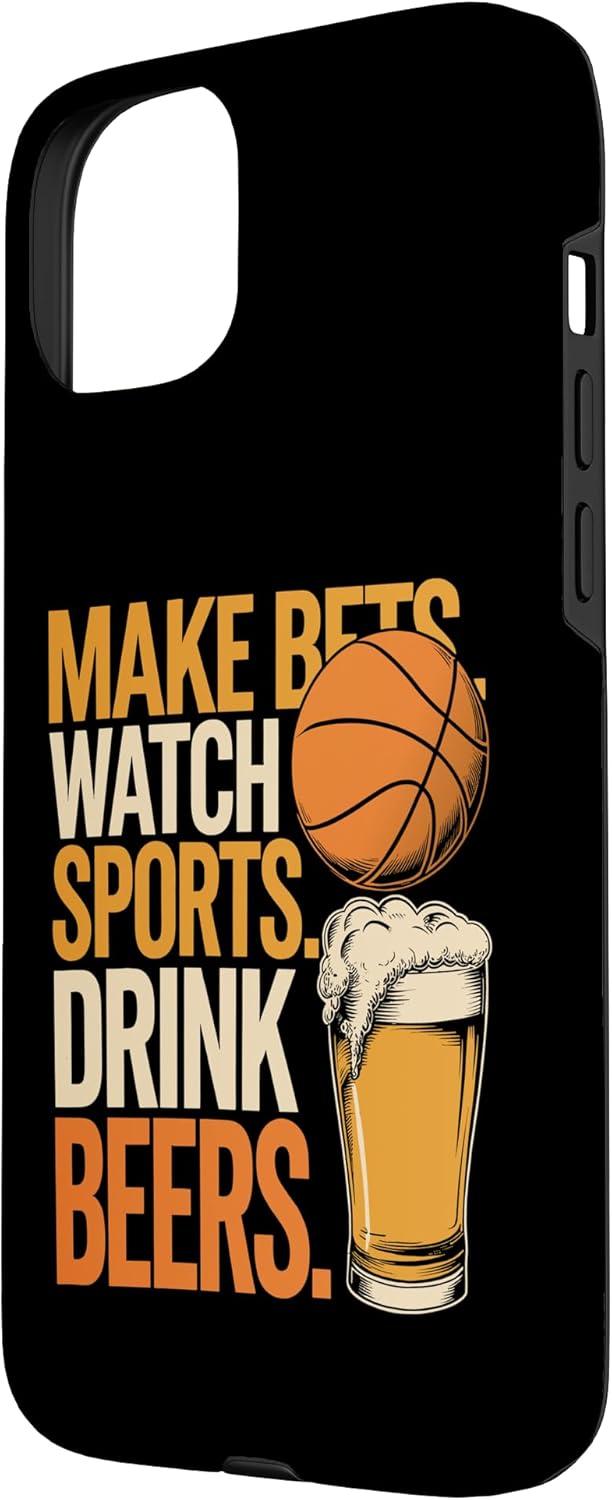 image:imageFaites des paris Regardez des boissons sportives Boire des bires Amusantes Paris Boire Coque pour iPhone XS MaxiPhone 15 Plus