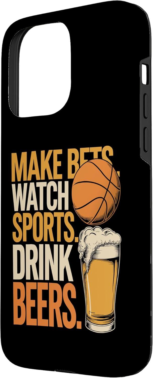 image:imageFaites des paris Regardez des boissons sportives Boire des bires Amusantes Paris Boire Coque pour iPhone XS MaxiPhone 15 Pro Max