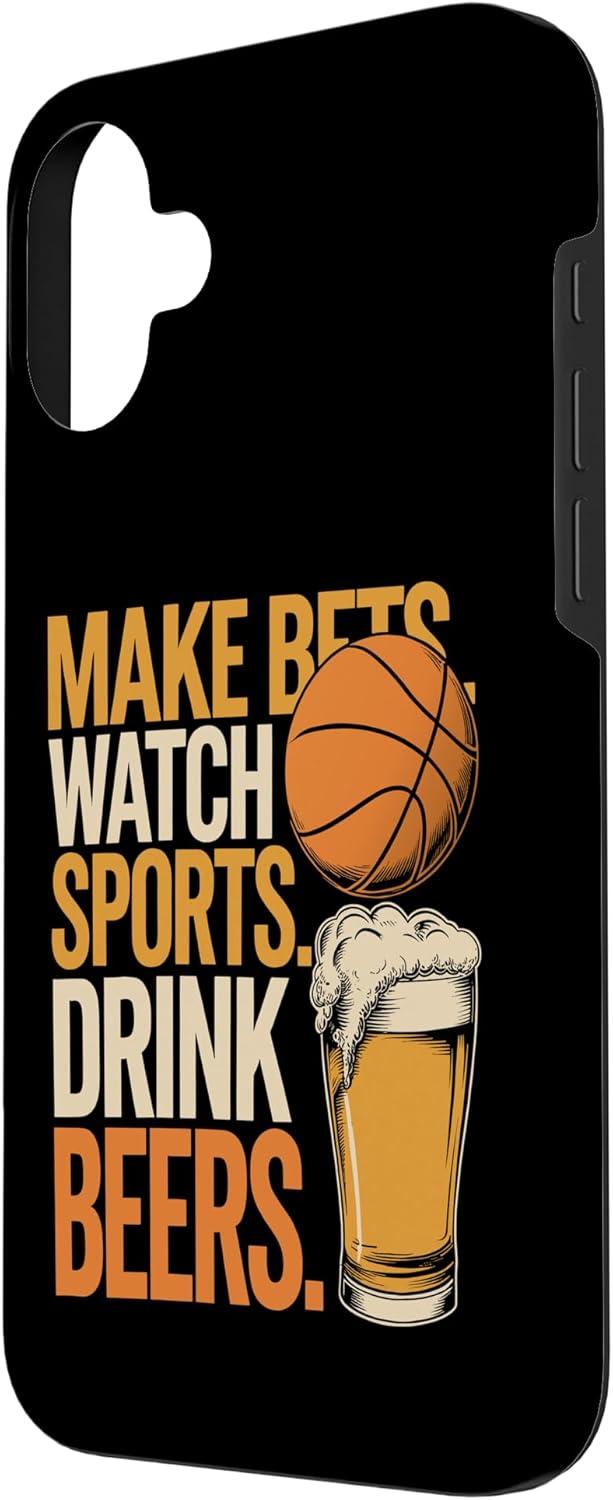 image:imageFaites des paris Regardez des boissons sportives Boire des bires Amusantes Paris Boire Coque pour iPhone XS MaxiPhone 16 Plus