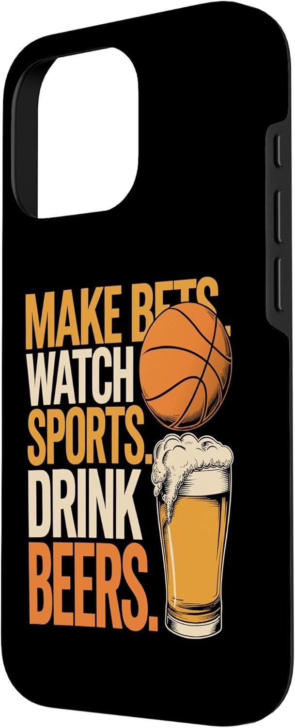image:imageFaites des paris Regardez des boissons sportives Boire des bires Amusantes Paris Boire Coque pour iPhone XS MaxiPhone 16 Pro