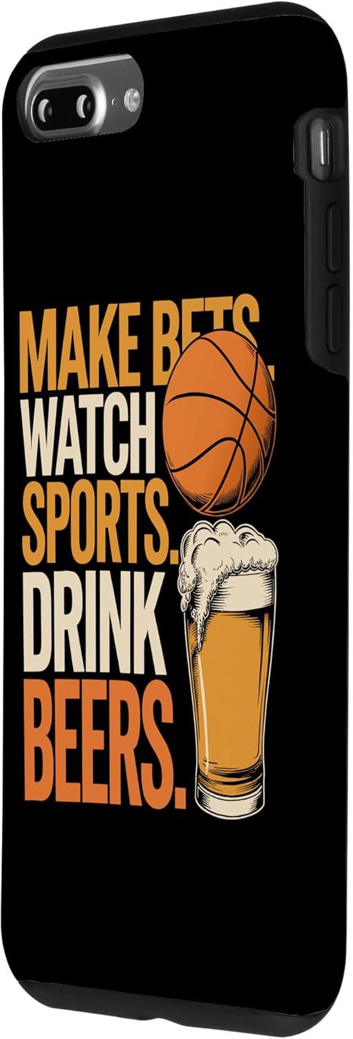 image:imageFaites des paris Regardez des boissons sportives Boire des bires Amusantes Paris Boire Coque pour iPhone XS MaxiPhone 7 Plus8 Plus
