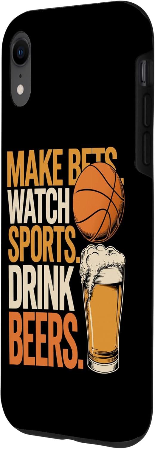 image:imageFaites des paris Regardez des boissons sportives Boire des bires Amusantes Paris Boire Coque pour iPhone XS MaxiPhone XR