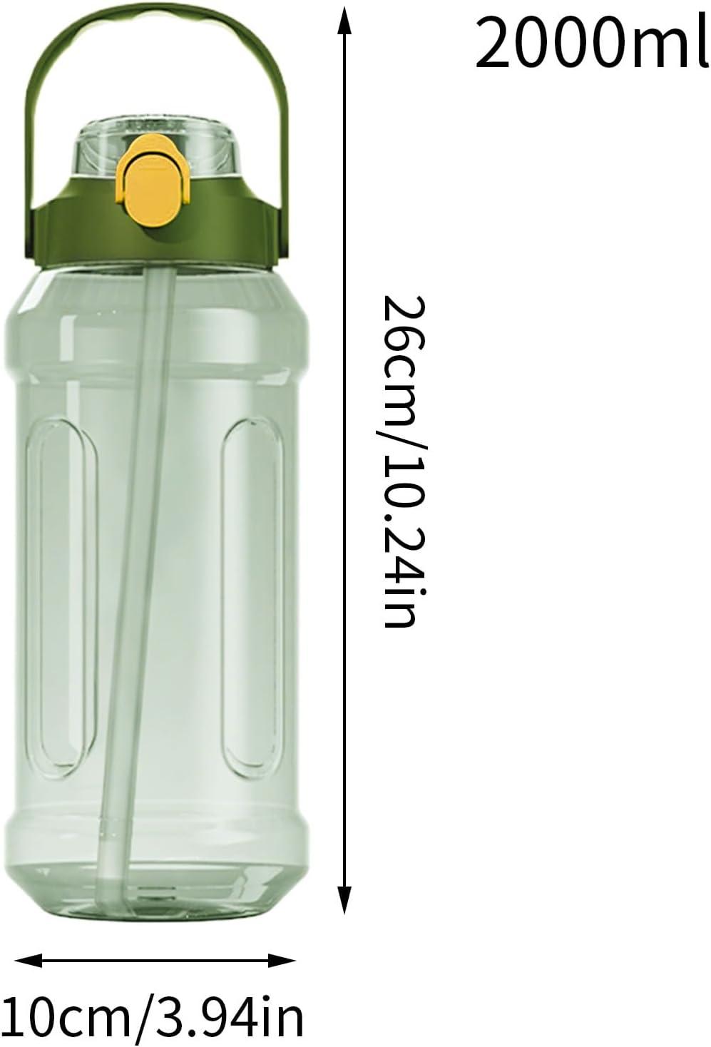 image:imageGnrique Bouteille deau bouteille deau de voyage Double buvant du bec tublage Bouteille deau double boisson transparente fuite scelle pour la randonne sportiveVert Clair