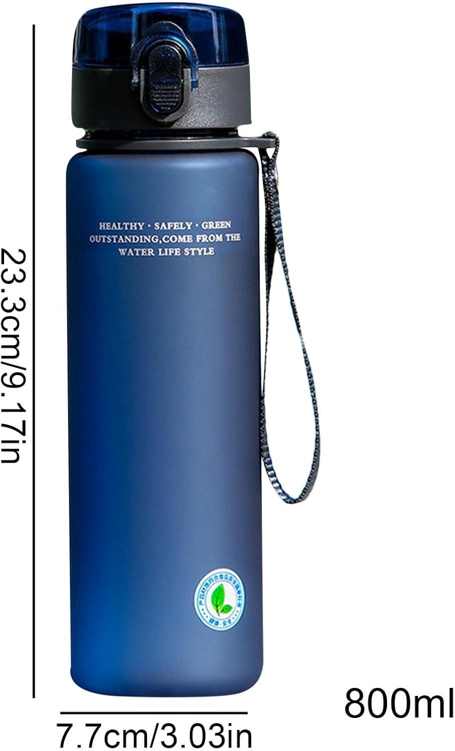 image:imageGnrique Bouteille deau sportive bouteille deau vlo Bouteille deau filtrante de la fuite de grande capacit 800 ml Conteneurs de boissons antichute pour le vlo les sports les voyagesBleu