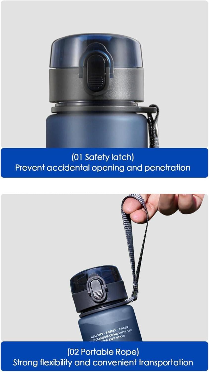 image:imageGnrique Bouteille deau sportive bouteille deau vlo Bouteille deau filtrante de la fuite de grande capacit 800 ml Conteneurs de boissons antichute pour le vlo les sports les voyagesBleu