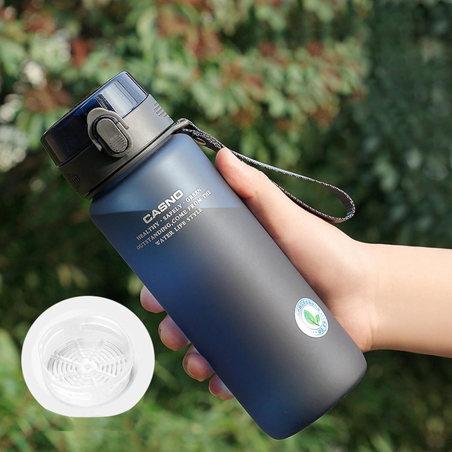 image:imageGnrique Bouteille deau sportive bouteille deau vlo Bouteille deau filtrante de la fuite de grande capacit 800 ml Conteneurs de boissons antichute pour le vlo les sports les voyagesBleu