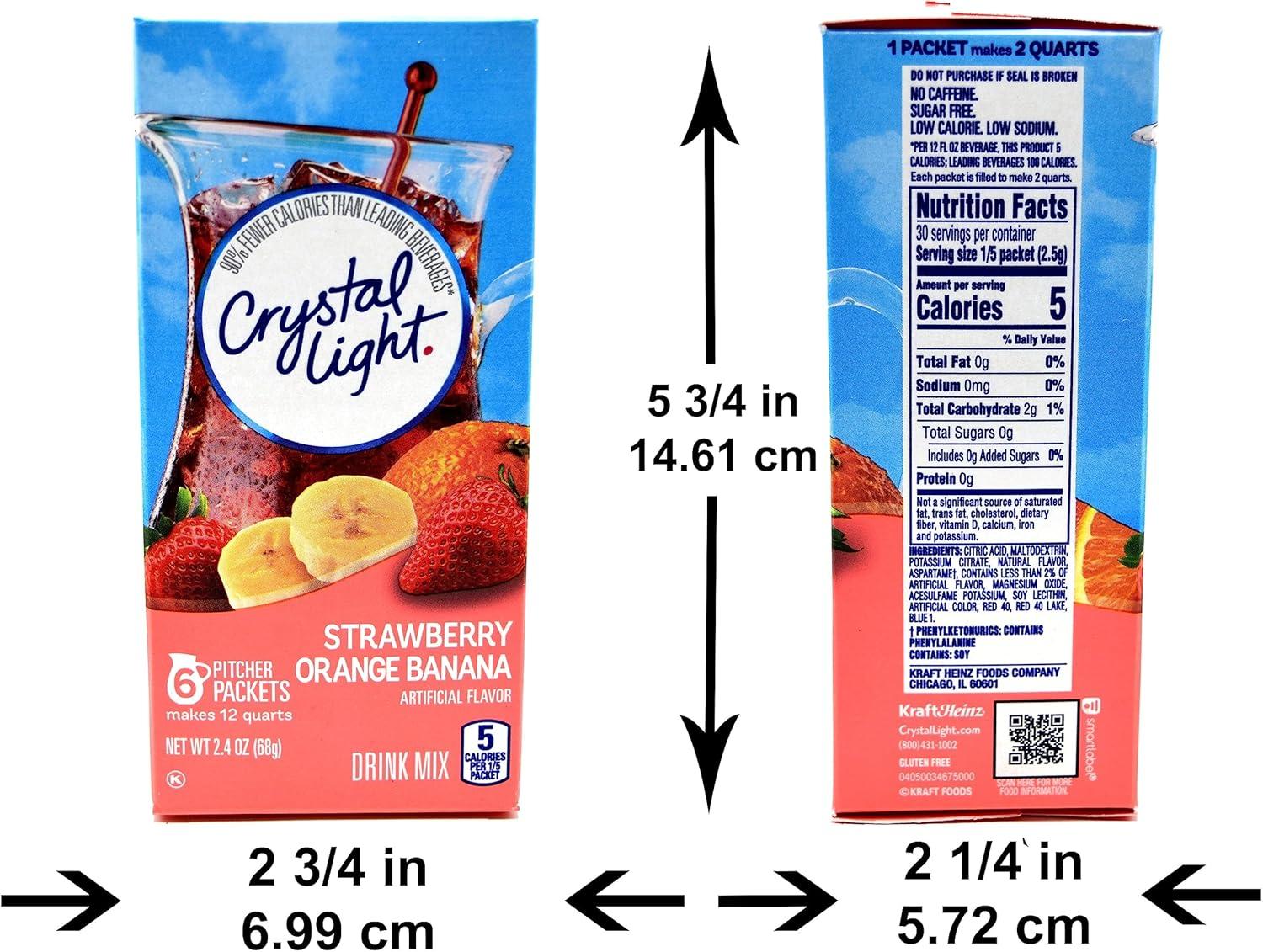 image:imageMlange de boissons orange fraise et banane sans sucre 24 oz 6 comptes lot de 3