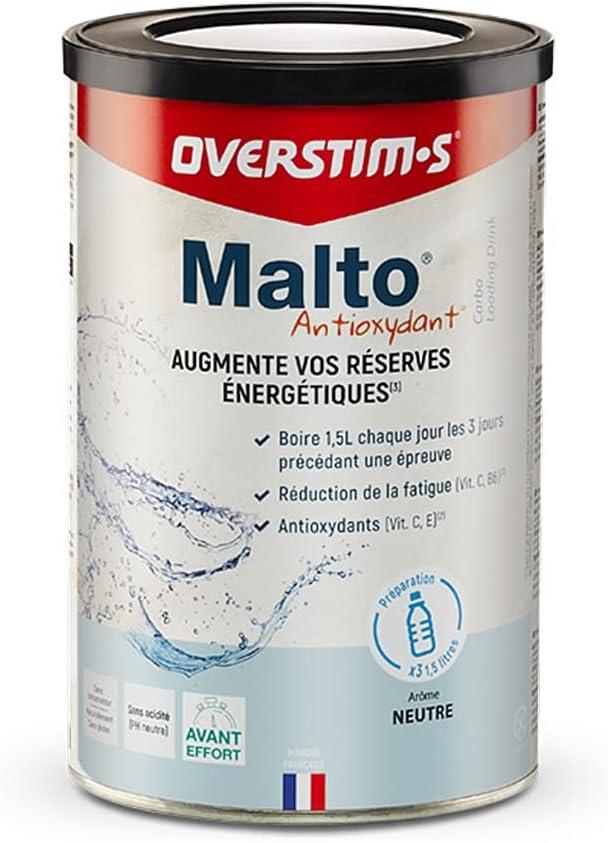 image:imageOVERSTIMs Malto Antioxydant 450 g Boisson de recharge nergtique pour le sport Augmentation des rserves nergtiques Amlioration de la rsistance et de lendurance CitronCitron vertNeutre