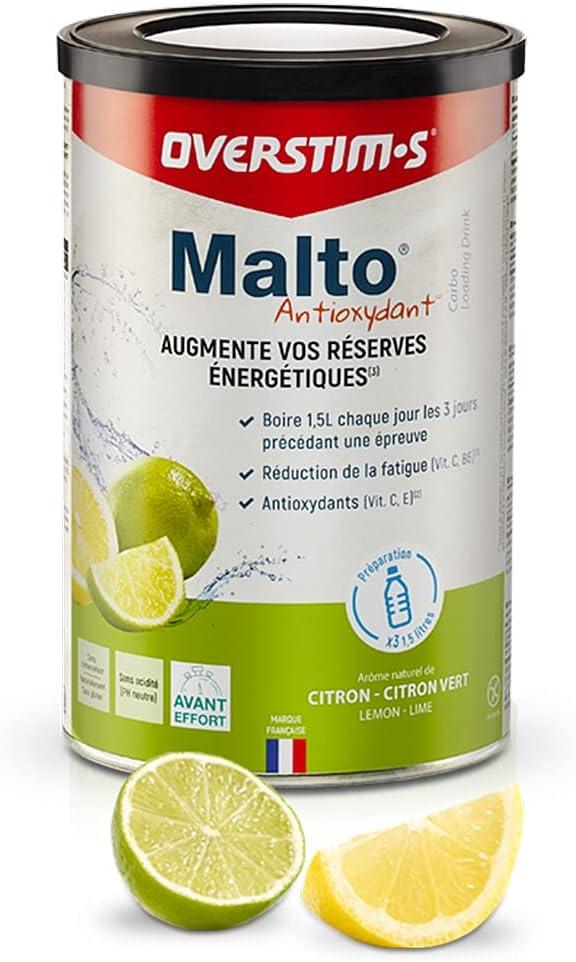 image:imageOVERSTIMs Malto Antioxydant 450 g Boisson de recharge nergtique pour le sport Augmentation des rserves nergtiques Amlioration de la rsistance et de lendurance CitronCitron vertCitronCitron vert