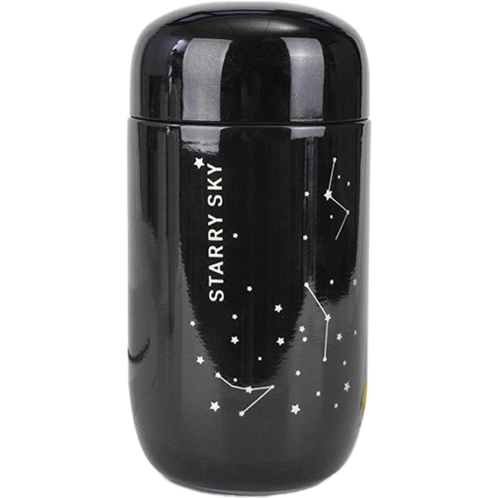 image:imageBouteille Isotherme  Gourde Sportive uf toil 500 ml  Bouteille Vacuum Double Paroi Portable pour Boissons Chaudes et Froides  Sport Randonne Camping Voyage ExtrieurNoir