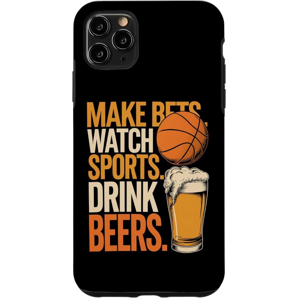image:imageFaites des paris Regardez des boissons sportives Boire des bires Amusantes Paris Boire Coque pour iPhone XS MaxiPhone 11 Pro Max