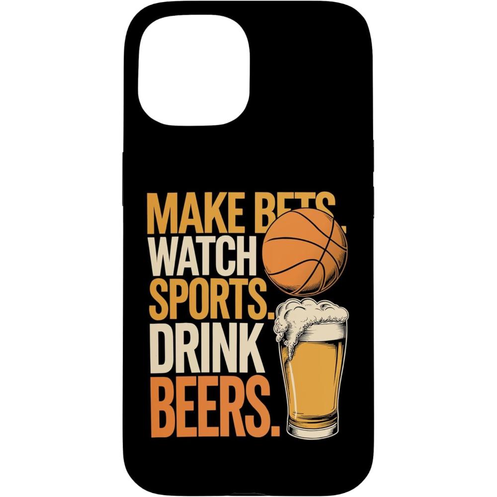 image:imageFaites des paris Regardez des boissons sportives Boire des bires Amusantes Paris Boire Coque pour iPhone XS MaxiPhone 15