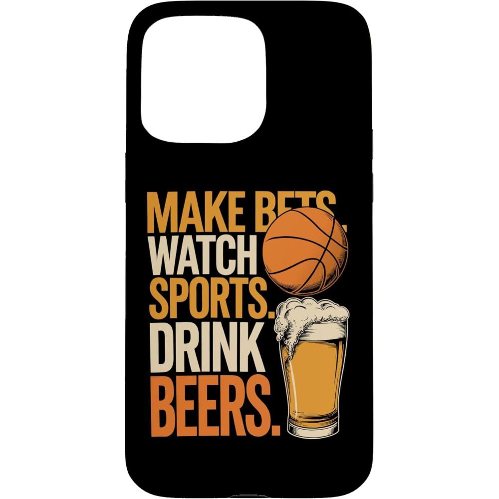 image:imageFaites des paris Regardez des boissons sportives Boire des bires Amusantes Paris Boire Coque pour iPhone XS MaxiPhone 15 Pro Max