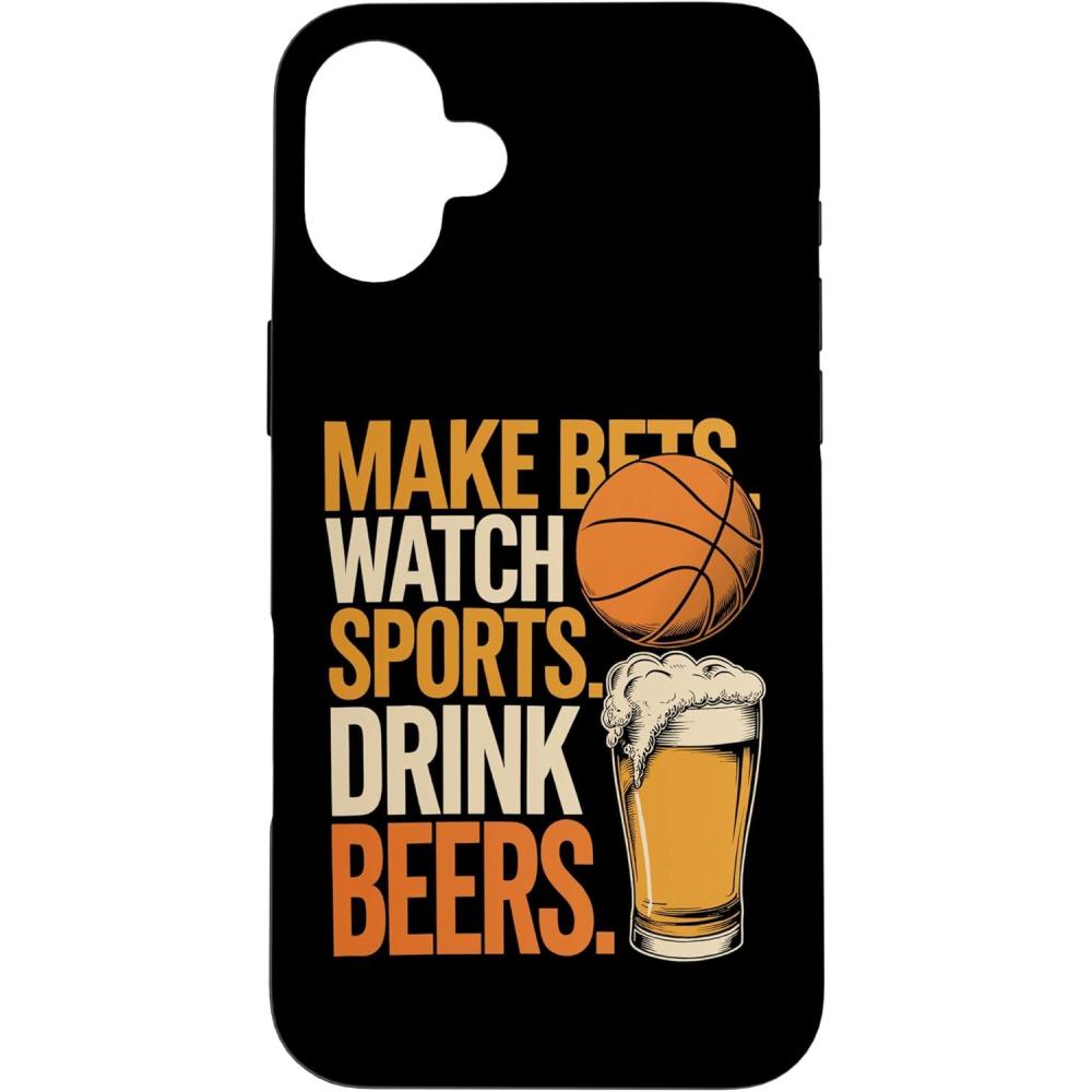 image:imageFaites des paris Regardez des boissons sportives Boire des bires Amusantes Paris Boire Coque pour iPhone XS MaxiPhone 16 Plus