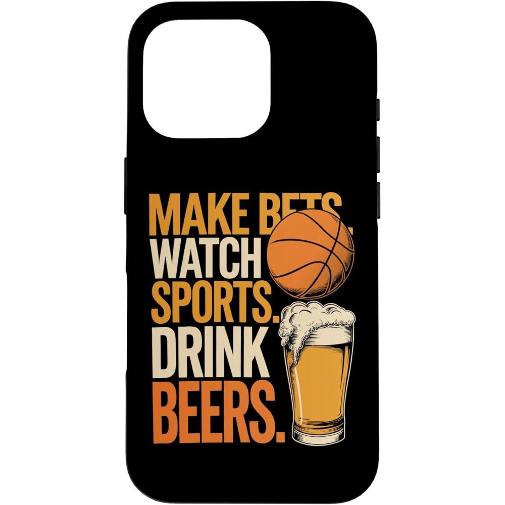 image:imageFaites des paris Regardez des boissons sportives Boire des bires Amusantes Paris Boire Coque pour iPhone XS MaxiPhone 16 Pro