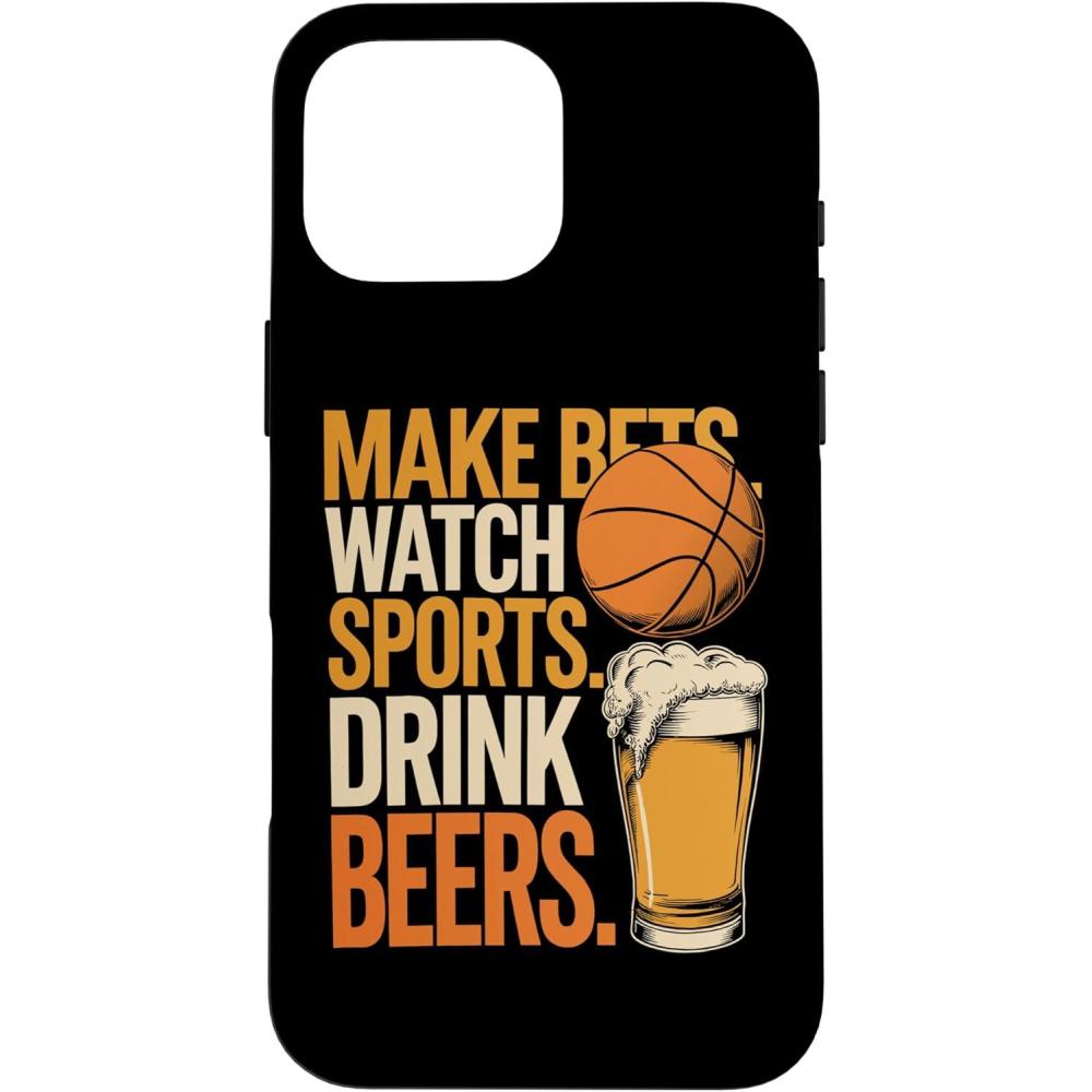 image:imageFaites des paris Regardez des boissons sportives Boire des bires Amusantes Paris Boire Coque pour iPhone XS MaxiPhone 16 Pro Max