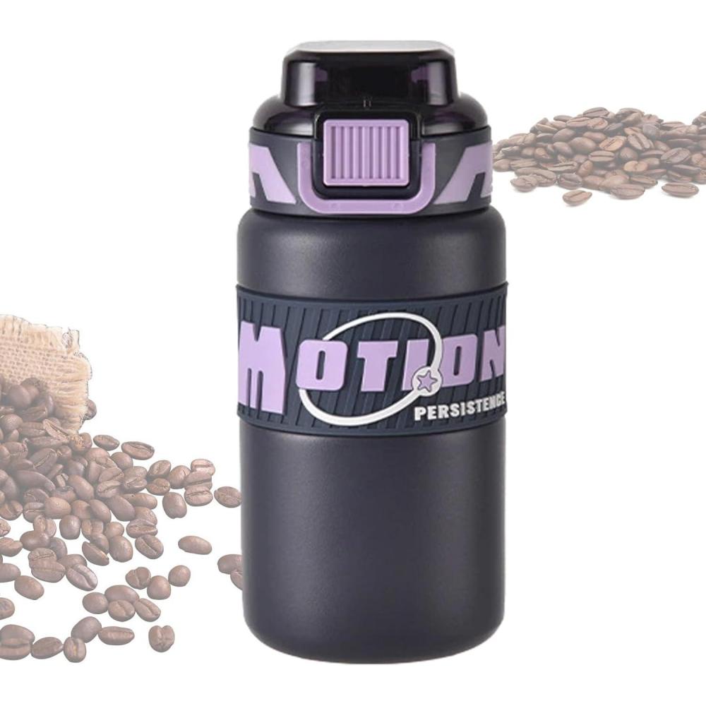 image:imageGourde dEau Sportive  Tasse  Boire de 640ml  Sportifs Portables En Acier InoxydableIdale pour les Boissons les Voyages les tudiants la Randonne les Activits de Plein Air lAlpinismeViolet