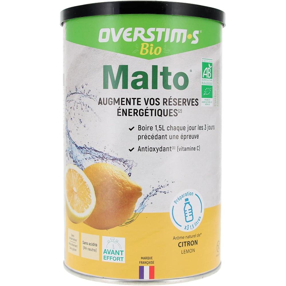 image:imageOVERSTIMs Malto Antioxydant 450 g Boisson de recharge nergtique pour le sport Augmentation des rserves nergtiques Amlioration de la rsistance et de lendurance CitronCitron vertMalto Bio Citron