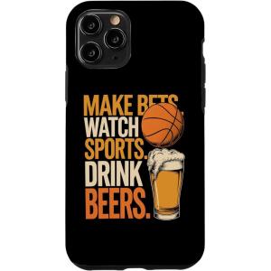 Faites des paris Regardez des boissons sportives Boire des bières Amusantes Paris Boire Coque pour iPhone XS Max(iPhone 11 Pro)