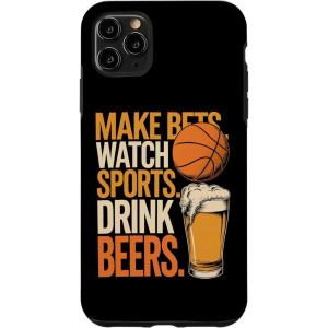 Faites des paris Regardez des boissons sportives Boire des bières Amusantes Paris Boire Coque pour iPhone XS Max(iPhone 11 Pro Max)