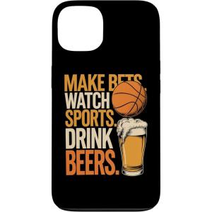 Faites des paris Regardez des boissons sportives Boire des bières Amusantes Paris Boire Coque pour iPhone XS Max(iPhone 13)