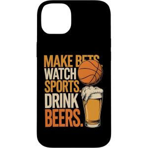 Faites des paris Regardez des boissons sportives Boire des bières Amusantes Paris Boire Coque pour iPhone XS Max(iPhone 14 Plus)
