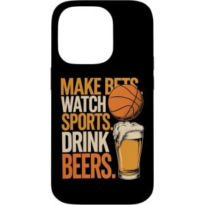 Faites des paris Regardez des boissons sportives Boire des bières Amusantes Paris Boire Coque pour iPhone XS Max(iPhone 14 Pro)