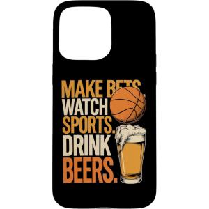 Faites des paris Regardez des boissons sportives Boire des bières Amusantes Paris Boire Coque pour iPhone XS Max(iPhone 15 Pro Max)