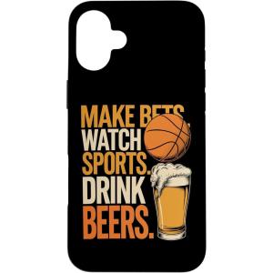 Faites des paris Regardez des boissons sportives Boire des bières Amusantes Paris Boire Coque pour iPhone XS Max(iPhone 16 Plus)