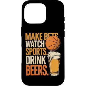 Faites des paris Regardez des boissons sportives Boire des bières Amusantes Paris Boire Coque pour iPhone XS Max(iPhone 16 Pro)
